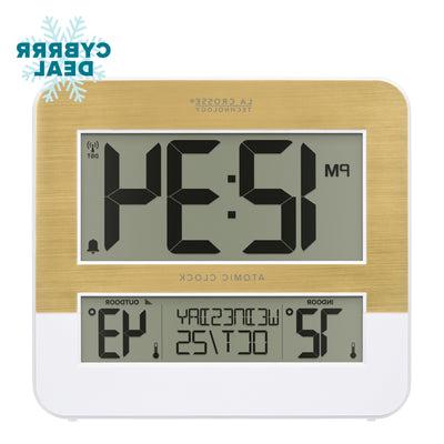 L73859 Atomic Clock with Indoor and Outdoor Temperature